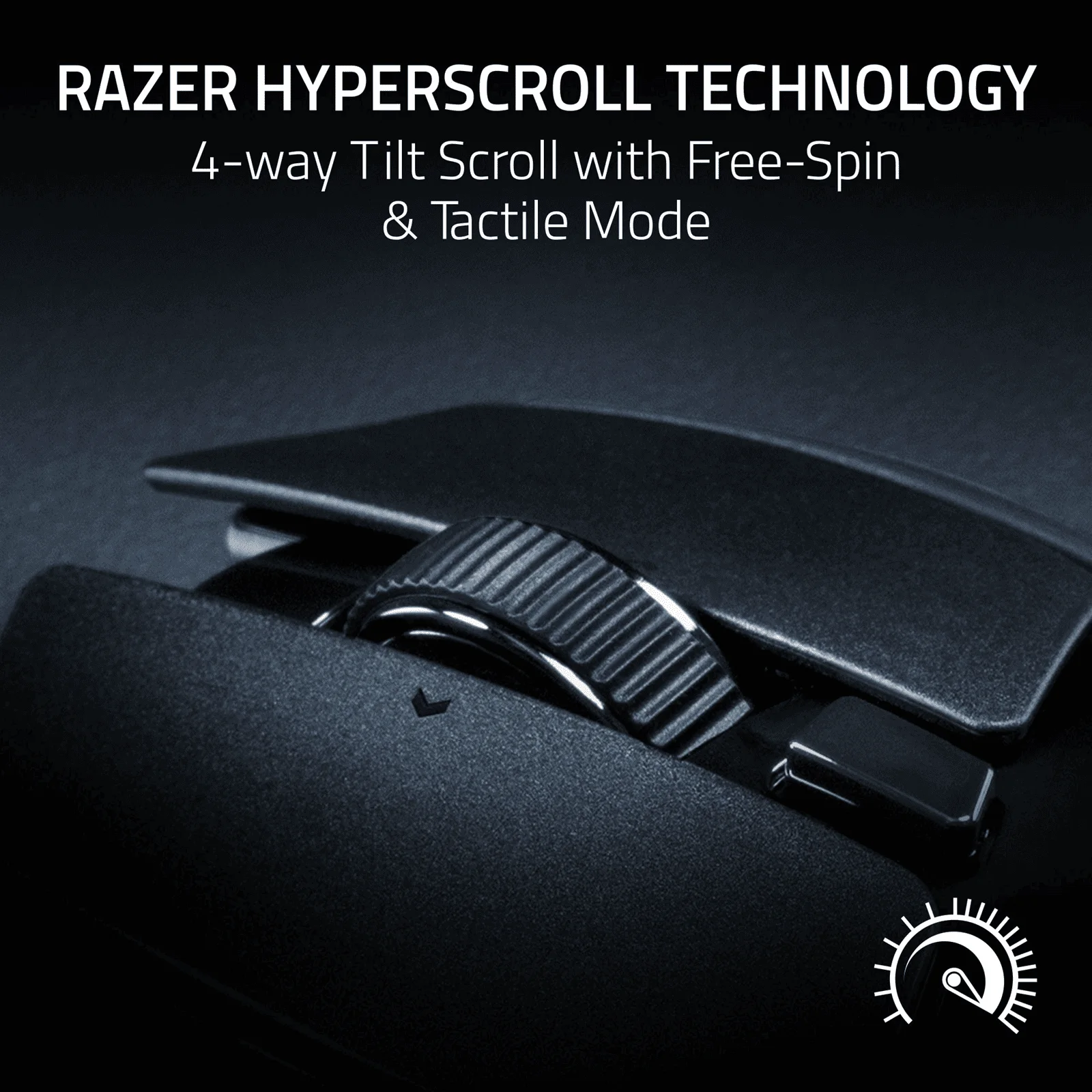 Razer Basilisk V4 HyperSpeed Wireless Ergonomic Gaming Mouse – 33K Optical Sensor – HyperScroll Technology