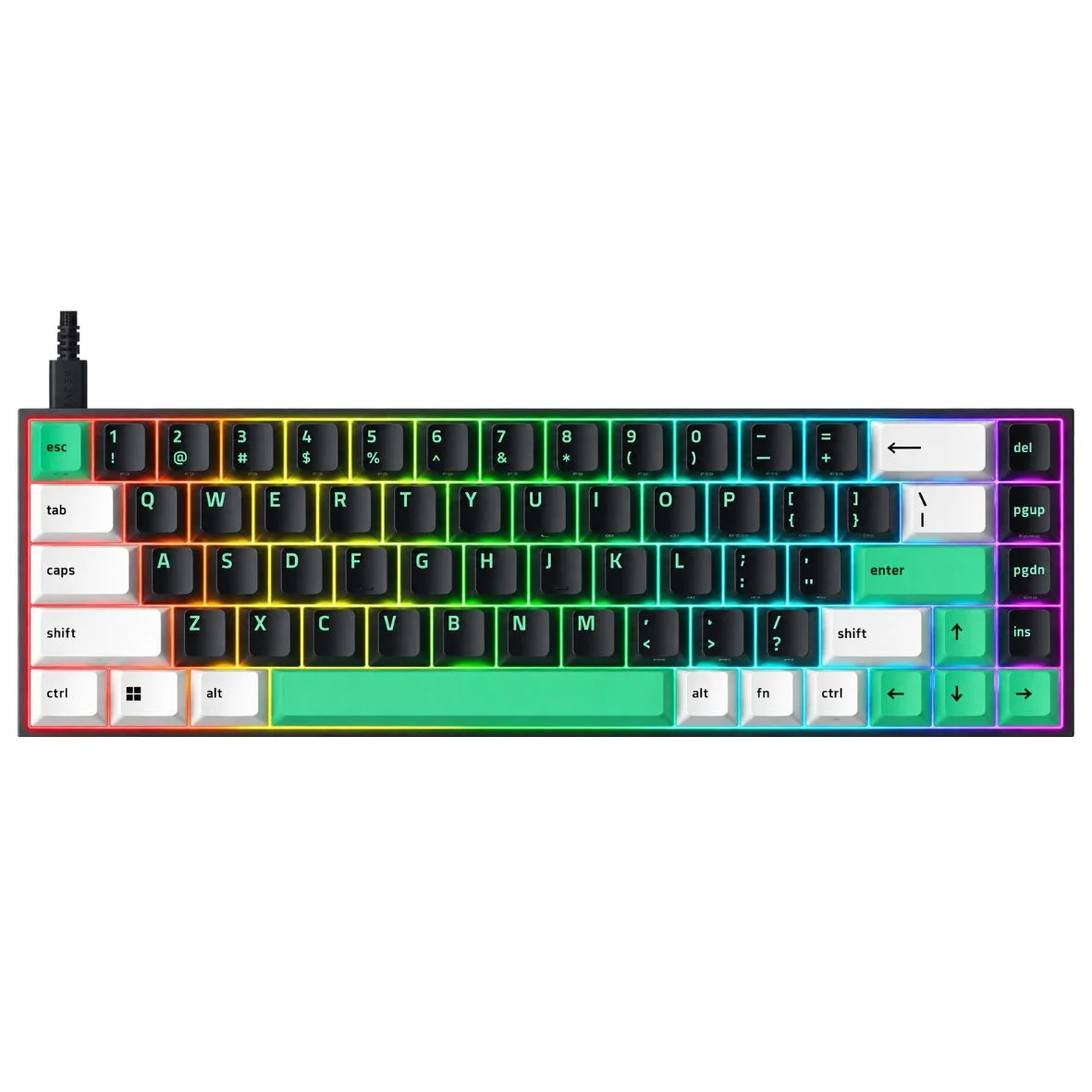 Razer Reclusa X Mini 65% Mechanical Gaming Keyboard — Hot-Swappable - Orange Tactile Gen-3 - Chroma RGB