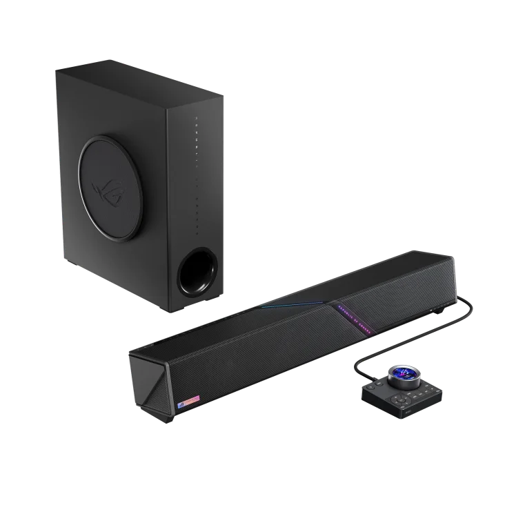 ASUS ROG Gjallar Gaming Soundbar — Dolby Atmos - 3.1.2-Channel Audio - RGB Lighting