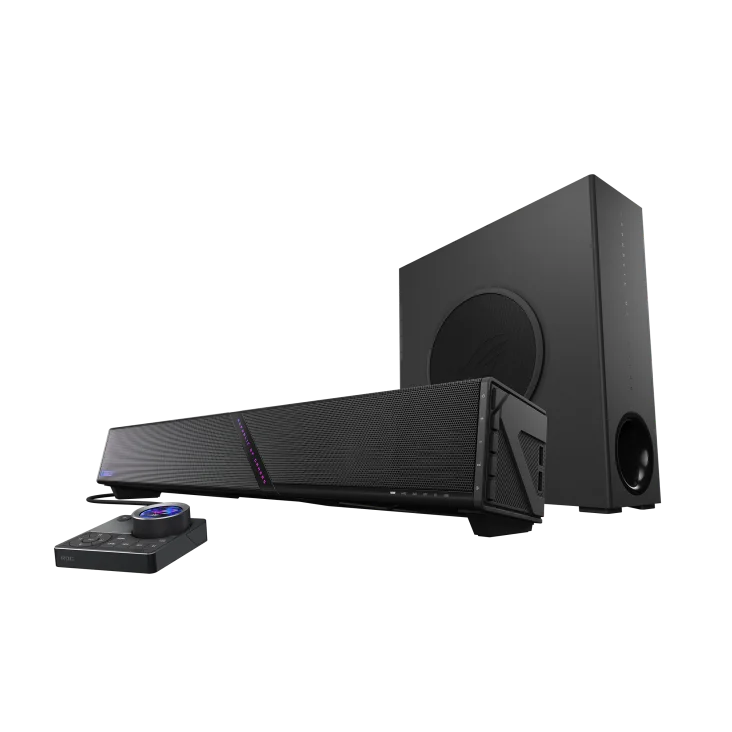 ASUS ROG Gjallar Gaming Soundbar — Dolby Atmos - 3.1.2-Channel Audio - RGB Lighting