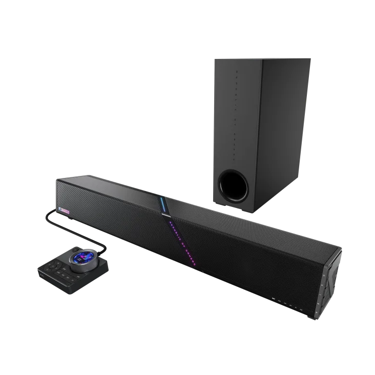 ASUS ROG Gjallar Gaming Soundbar — Dolby Atmos - 3.1.2-Channel Audio - RGB Lighting