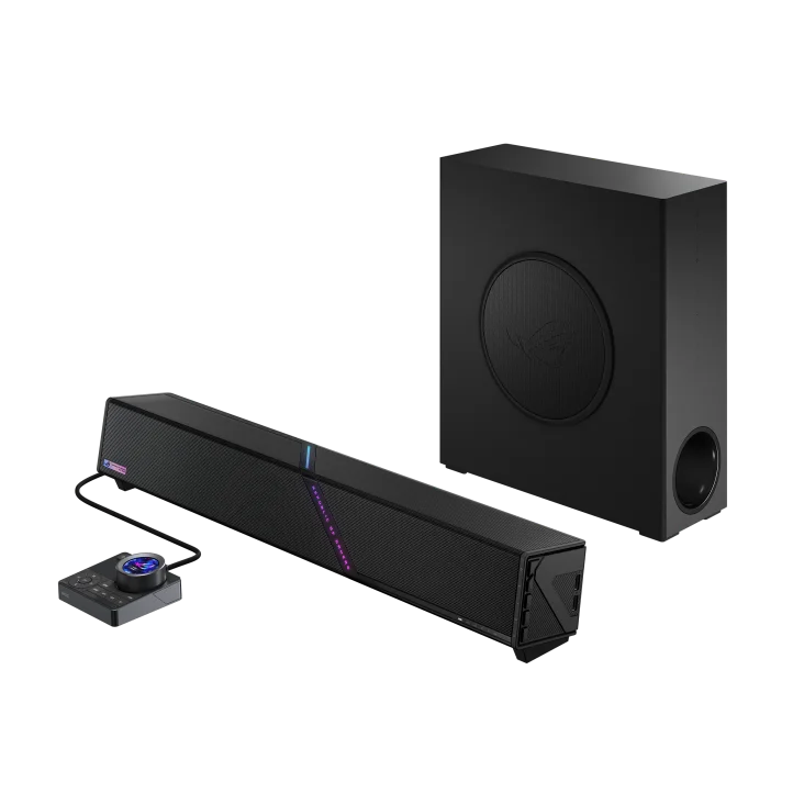 ASUS ROG Gjallar Gaming Soundbar — Dolby Atmos - 3.1.2-Channel Audio - RGB Lighting