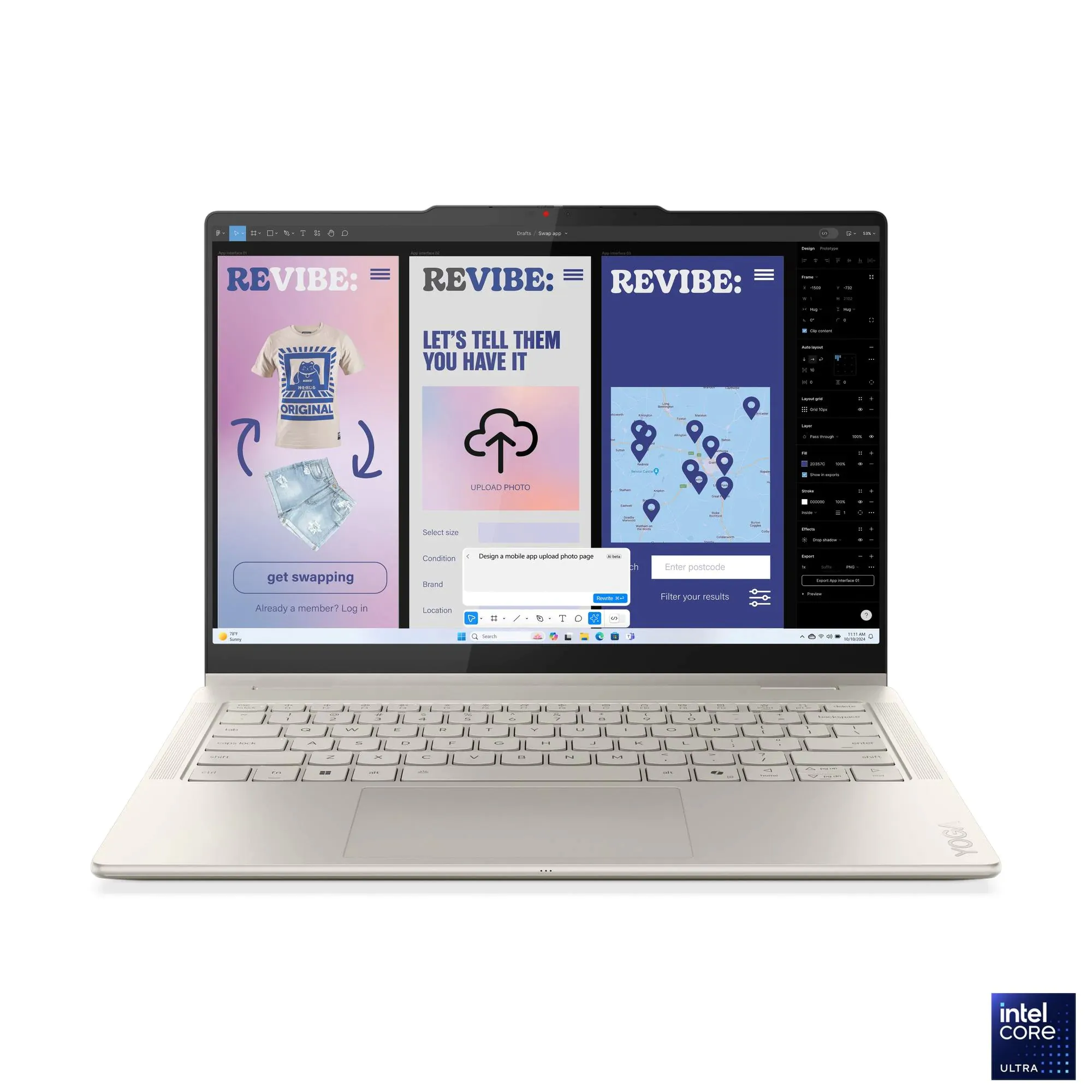 [Same‑Day Delivery] Lenovo Yoga 7 2‑in‑1 Leather AI Laptop – Intel Core Ultra 7 – 16GB RAM – 1TB SSD – Integrated Graphics – 14″ OLED Touch