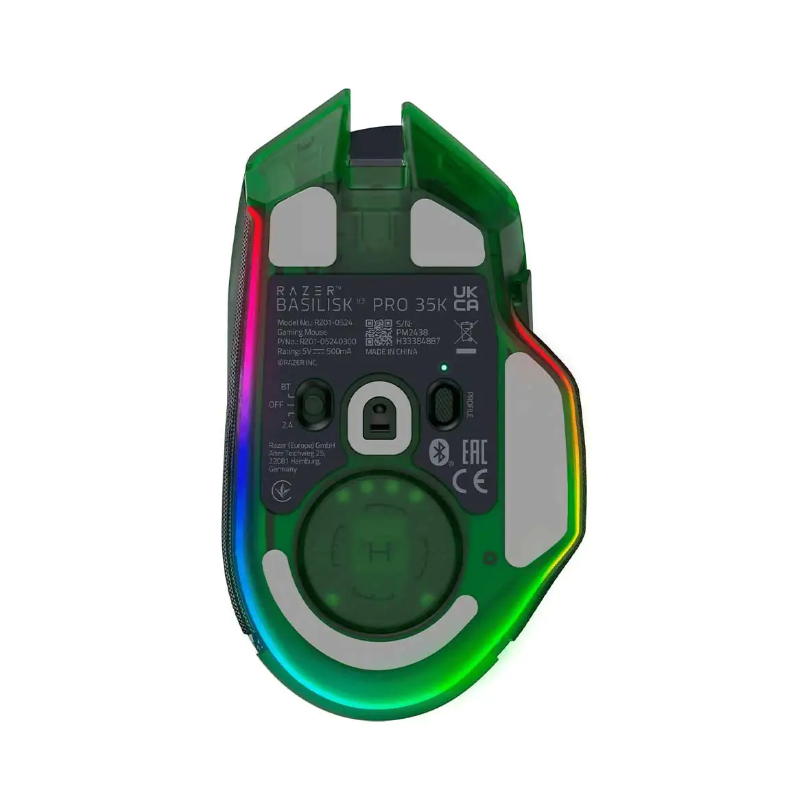 Razer Basilisk V3 Pro 35K Wireless Ergonomic Gaming Mouse with HyperScroll Tilt Wheel & Chroma RGB Lighting