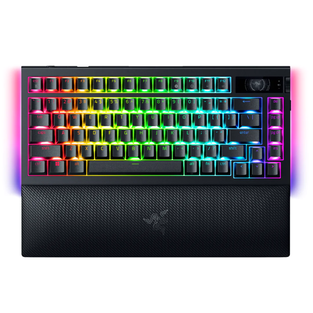 Razer BlackWidow V4 Pro 75% Wireless Orange Switch Gaming Keyboard with Hot-Swappable Design