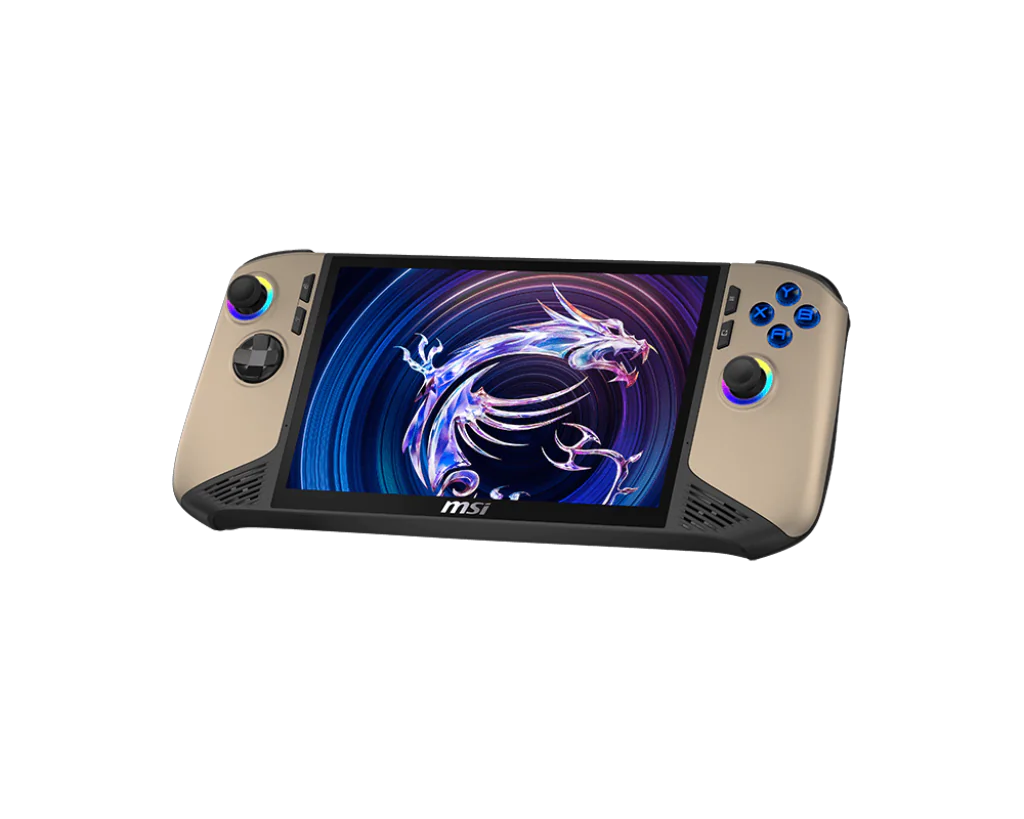 【SAME-DAY DELIVERY】MSI Claw 8 AI+ A2VM Gaming Handheld – 8″ FHD 120Hz Touchscreen - Intel Core Ultra 7 - 32GB - 1TB SSD - Sandstorm
