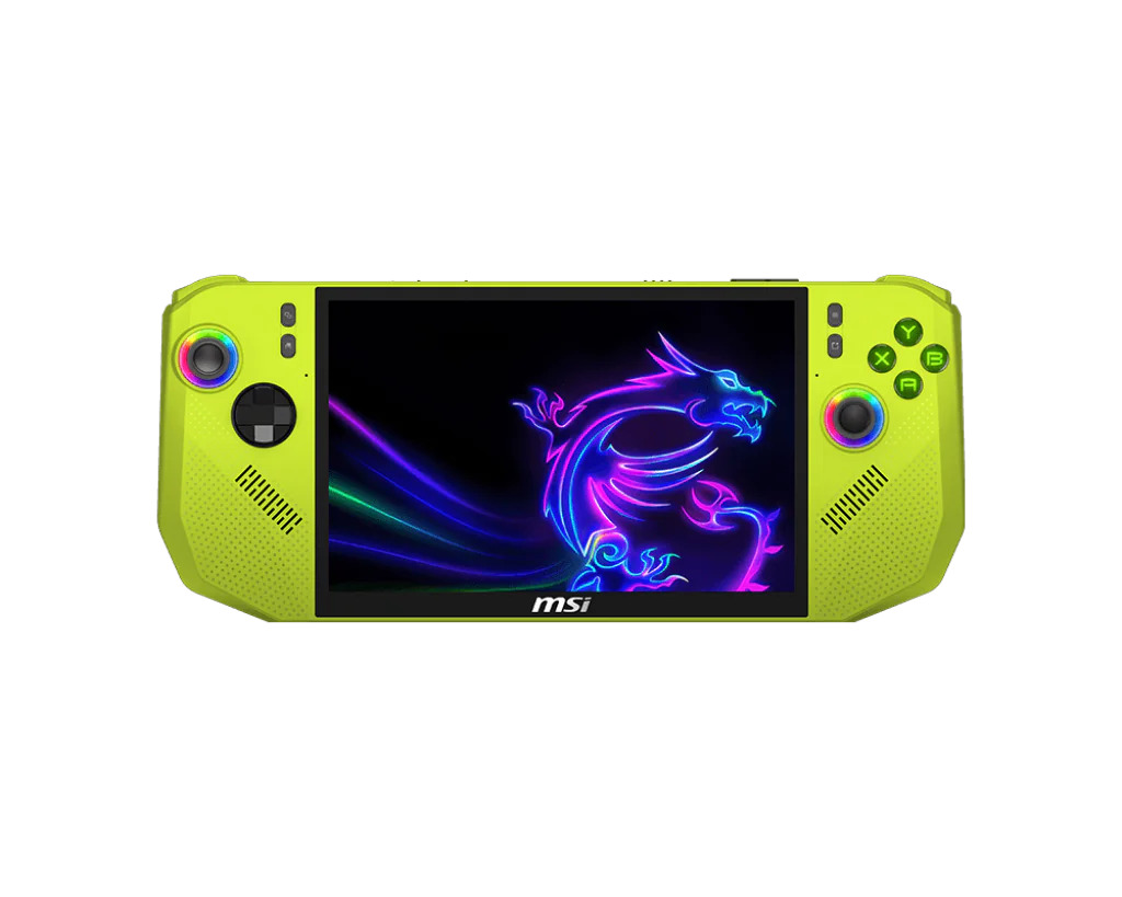 【SAME-DAY DELIVERY】MSI Claw A8 Gaming Handheld – 8″ FHD 120Hz Touchscreen - AMD Ryzen Z2 Extreme - 24GB - 1TB SSD - Neon Green