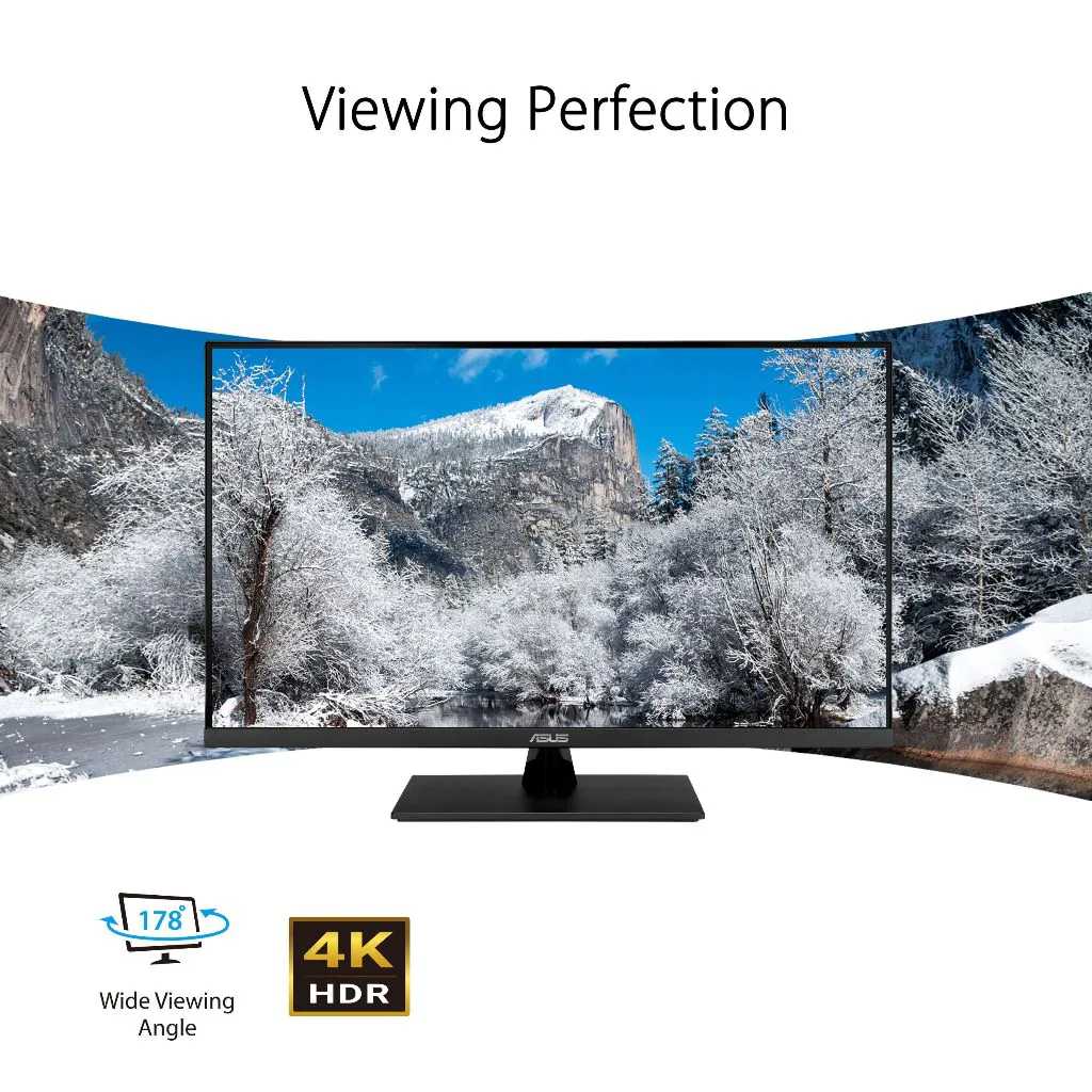 ASUS VP327Q Eye Care Monitor – 31.5" 4K UHD VA – HDR10 – 99% sRGB – Adaptive-Sync – HDMI - DP