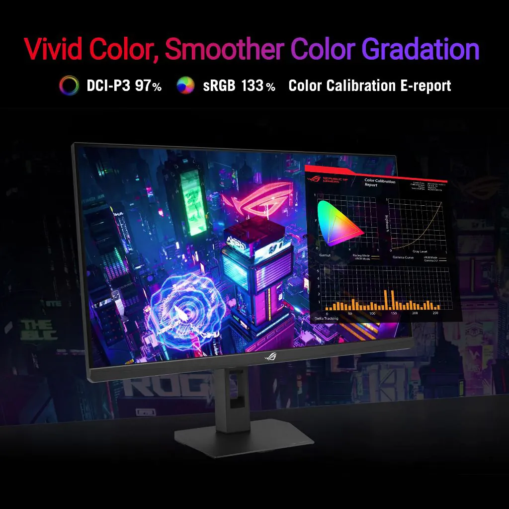 ASUS ROG Strix XG27ACMES – 27" QHD Fast IPS 255Hz OC – 0.3ms – USB-C – G-SYNC Gaming Monitor
