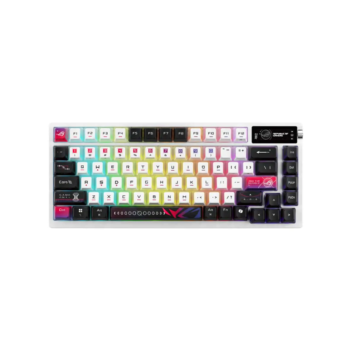 ROG Azoth X Wireless Gaming Keyboard — Hot-Swappable - Tri-Mode - Silicon Wrist Rest — Esports-Grade