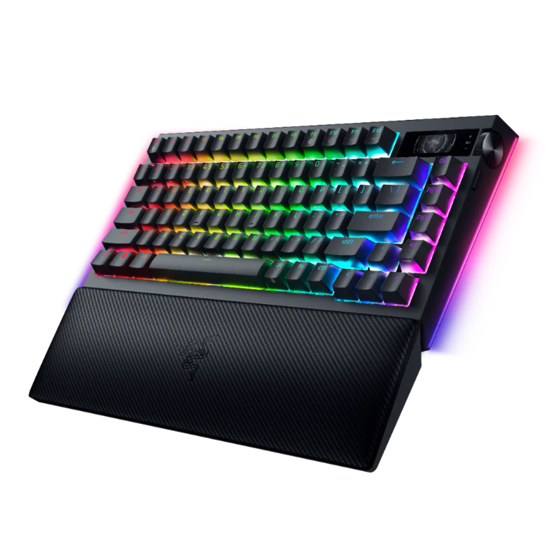 Razer BlackWidow V4 Pro 75% Wireless Orange Switch Gaming Keyboard with Hot-Swappable Design