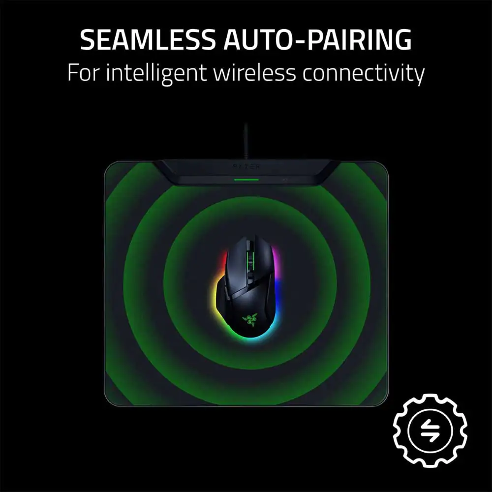 Razer HyperFlux V2 Wireless Charging System Mouse pad- Hard Surface
