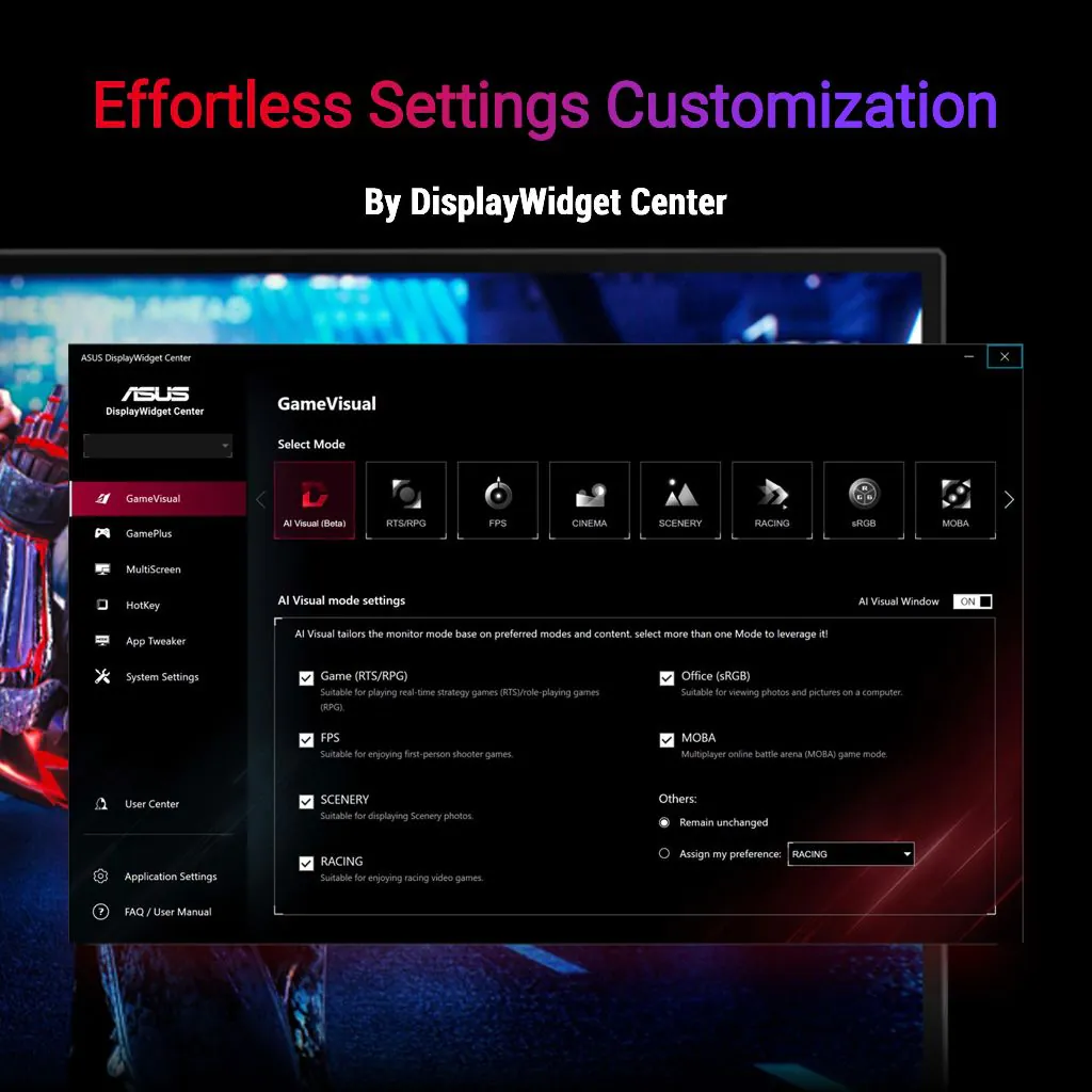 ASUS ROG Strix XG27ACMES – 27" QHD Fast IPS 255Hz OC – 0.3ms – USB-C – G-SYNC Gaming Monitor