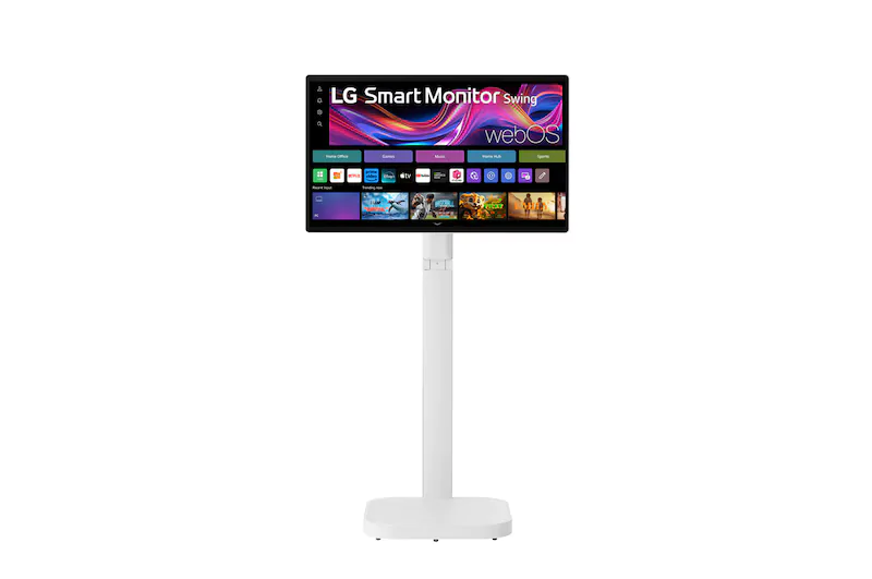 LG 32U889SA-W 32" 4K UHD IPS Touch Monitor – USB-C 65W PD, Speakers, Swing Stand