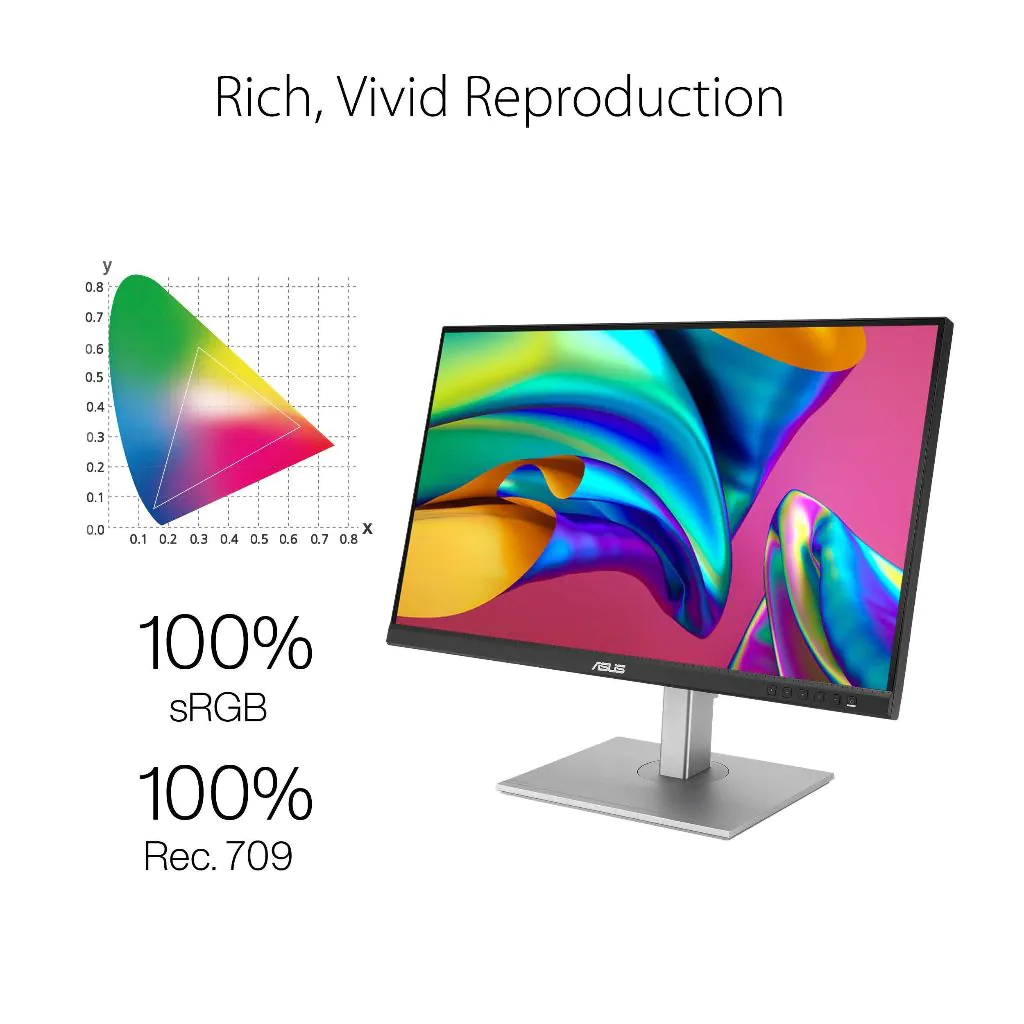 【SAME-DAY DELIVERY】ASUS ProArt Display PA279CV Monitor – 27" 4K UHD IPS – 100% sRGB – USB-C – Calman Verified