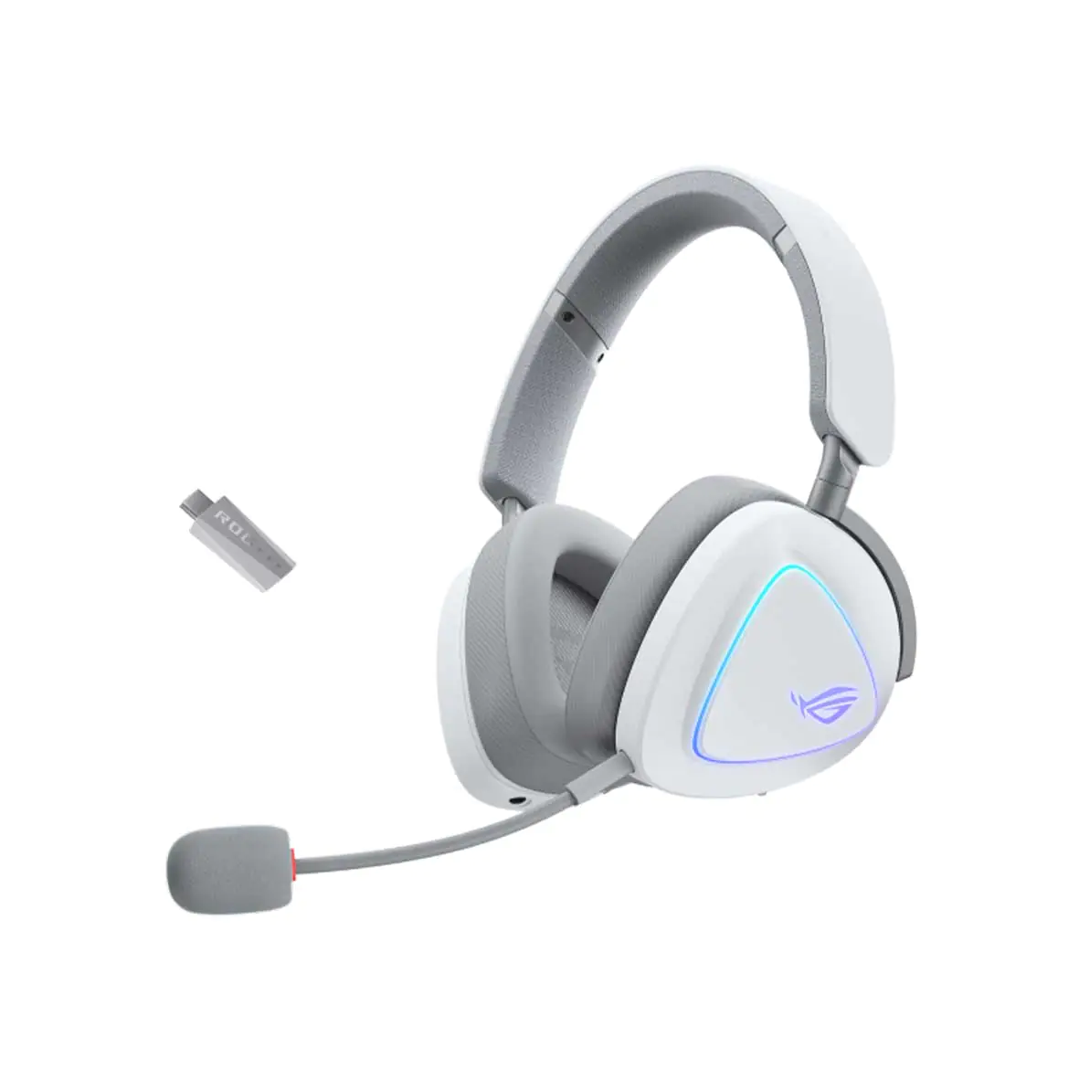 ROG Delta II Wireless Gaming Headset ROG SpeedNova, 50mm drivers, Tri-mode Bluetooth 2.4 GHz, and a wired 3.5 mm