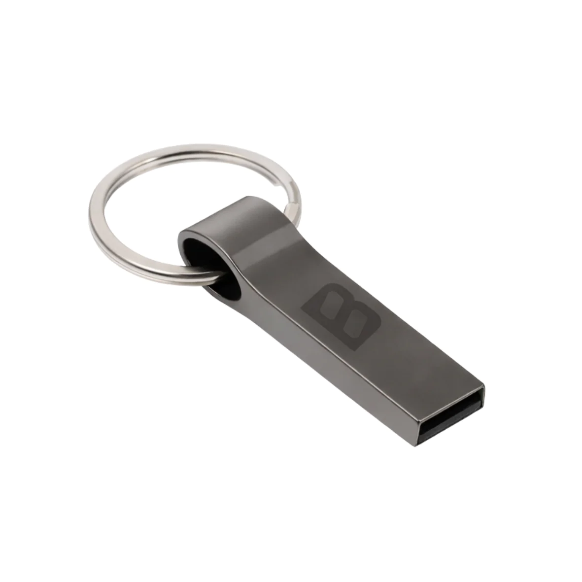 #BLACK EDT Metallic USB Flash Drive — 64GB/128GB - High-Speed Transfer - Aluminum Body