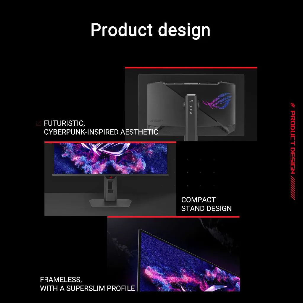 【SAME-DAY DELIVERY】Asus ROG XG27AQDNG Gaming Monitor 27Inch/QHD 2560x1440 QD-OLED HDR10/0.03ms/360Hz