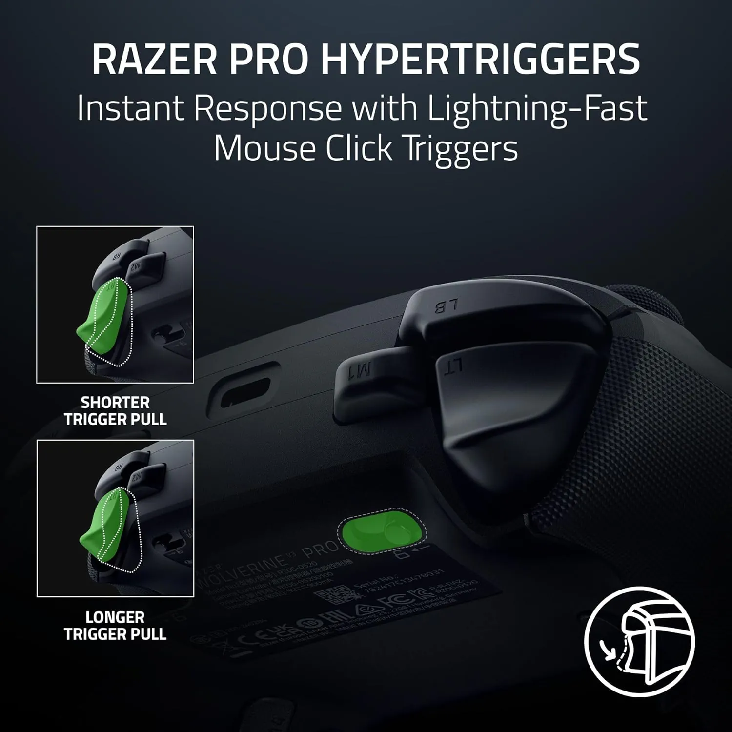 Razer Wolverine V3 Pro Wireless Gaming Controller – HyperSpeed – Xbox & PC – Esports Edition