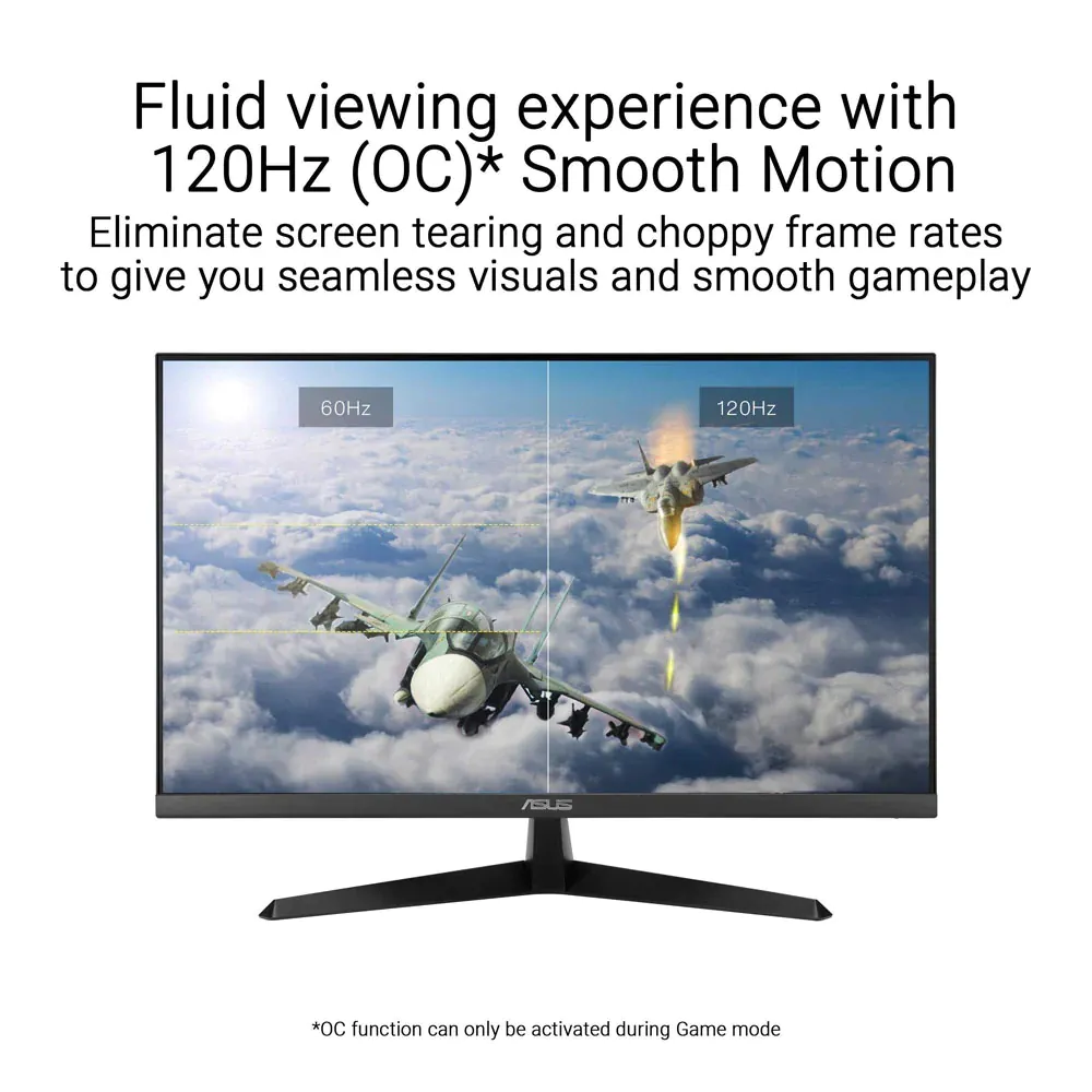 【SAME-DAY DELIVERY】ASUS VY279HGR Eye Care Gaming Monitor – 27" FHD IPS 120Hz – 1ms – Adaptive-Sync – HDMI VGA
