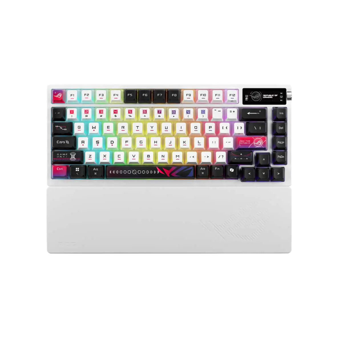 ROG Azoth X Wireless Gaming Keyboard — Hot-Swappable - Tri-Mode - Silicon Wrist Rest — Esports-Grade