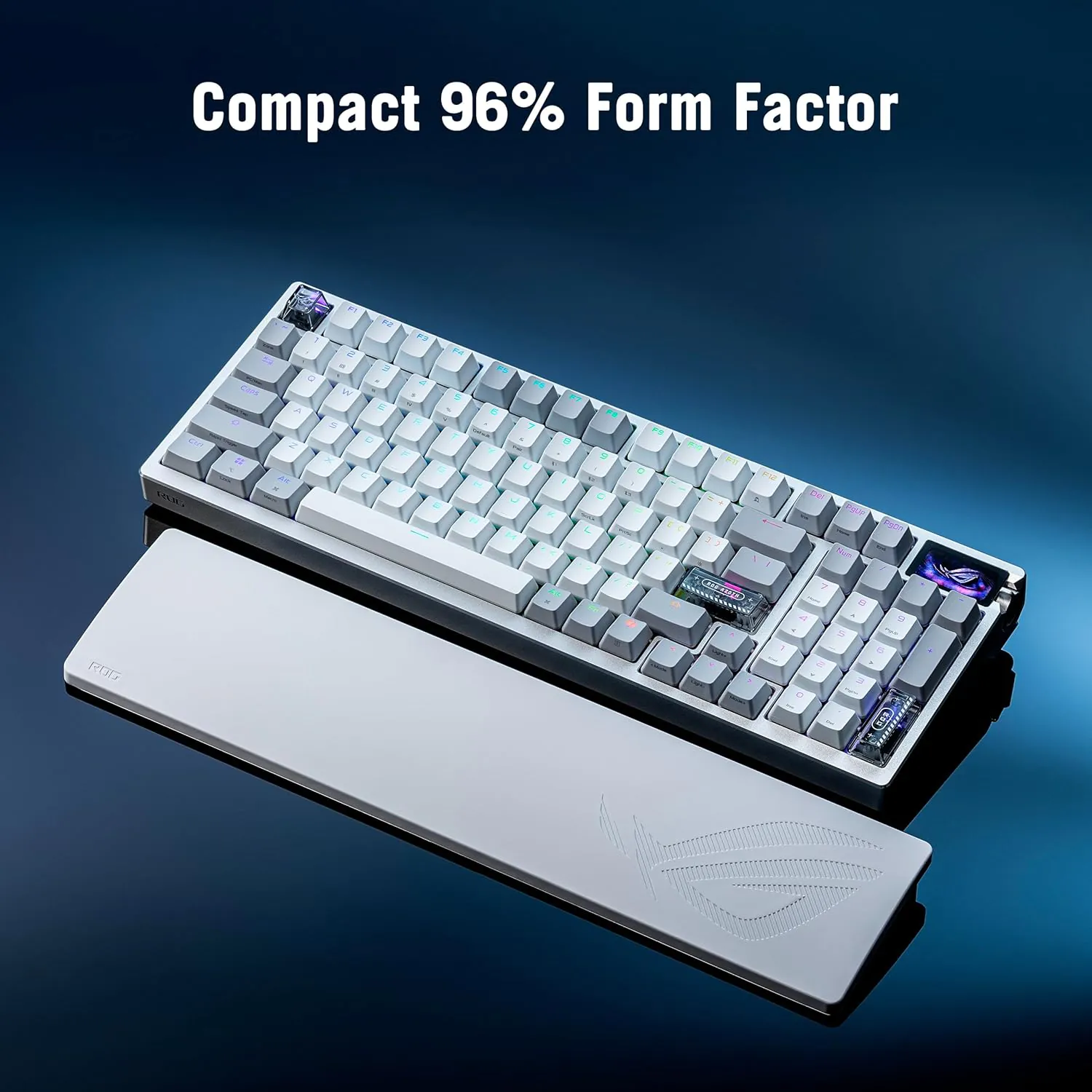 ASUS ROG Azoth 96 HE Wireless Gaming Keyboard – 96% Layout – Hall Effect Magnetic Switch – 8KHz Polling – Rapid Trigger