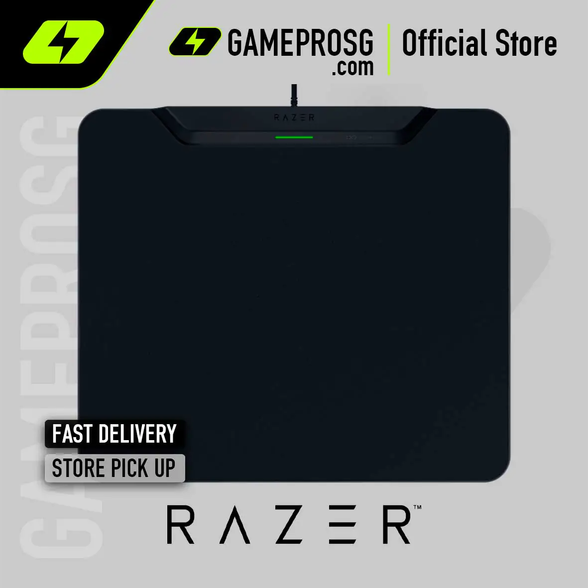 Razer HyperFlux V2 Wireless Charging System Mouse pad- Hard Surface