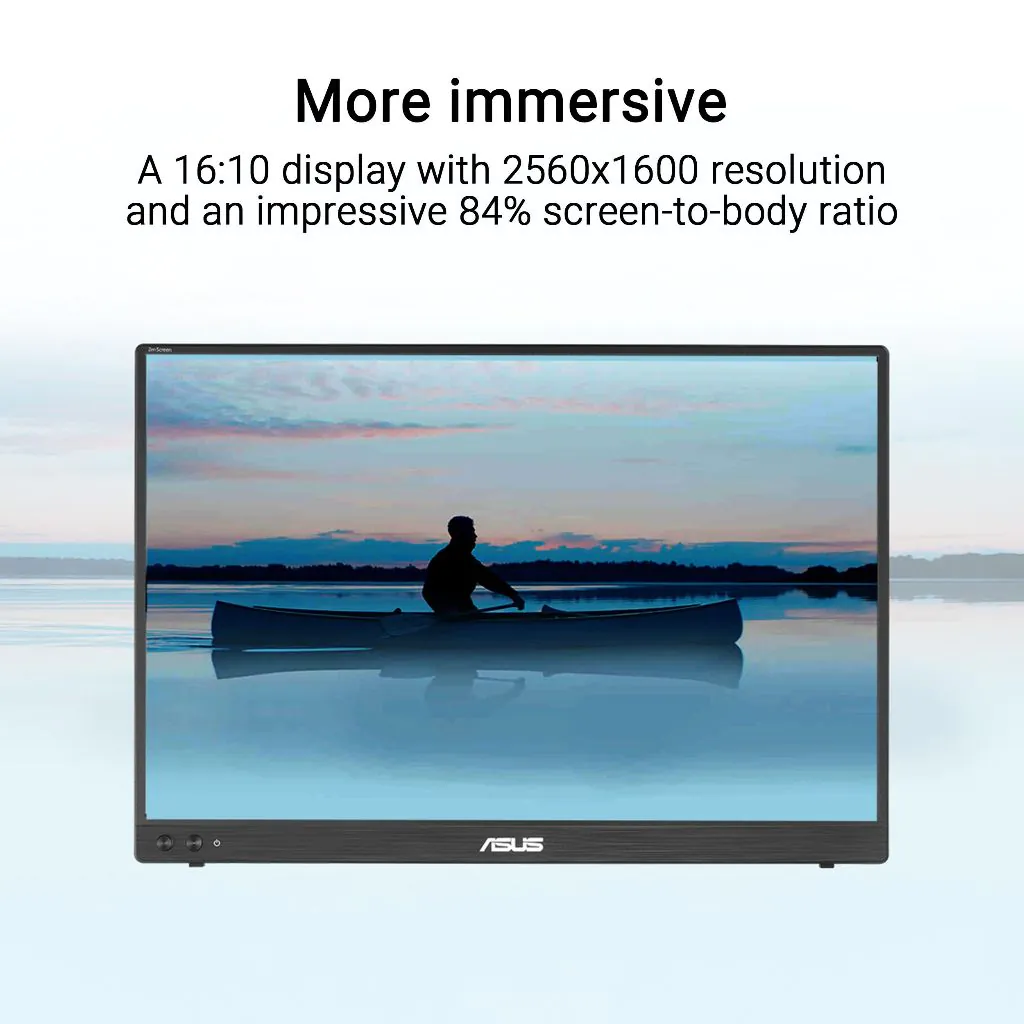 【SAME-DAY DELIVERY】ASUS ZenScreen MB16NCG Portable Monitor – 16" WQXGA IPS 155Hz – 100% sRGB – USB-C Mini HDMI