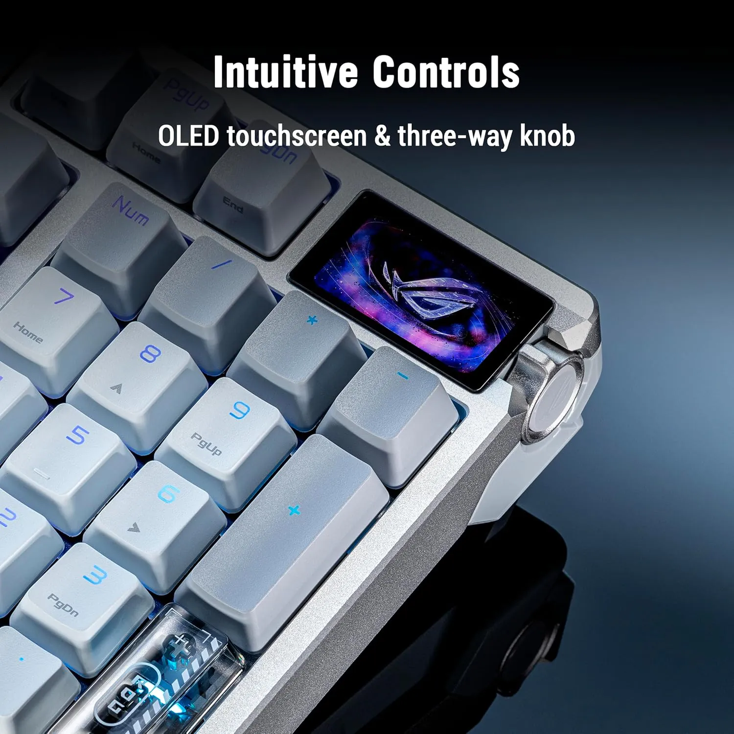 ASUS ROG Azoth 96 HE Wireless Gaming Keyboard – 96% Layout – Hall Effect Magnetic Switch – 8KHz Polling – Rapid Trigger