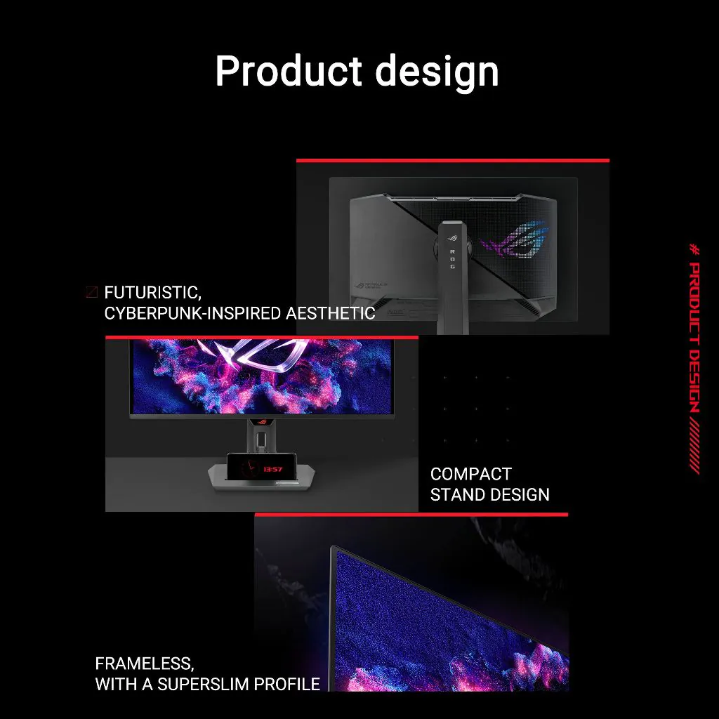 【SAME-DAY DELIVERY】Asus ROG Strix OLED XG27UCDMG Gaming Monitor 27-inch (26.5-inch viewable) 4K QD-OLED panel 240Hz 0.03ms