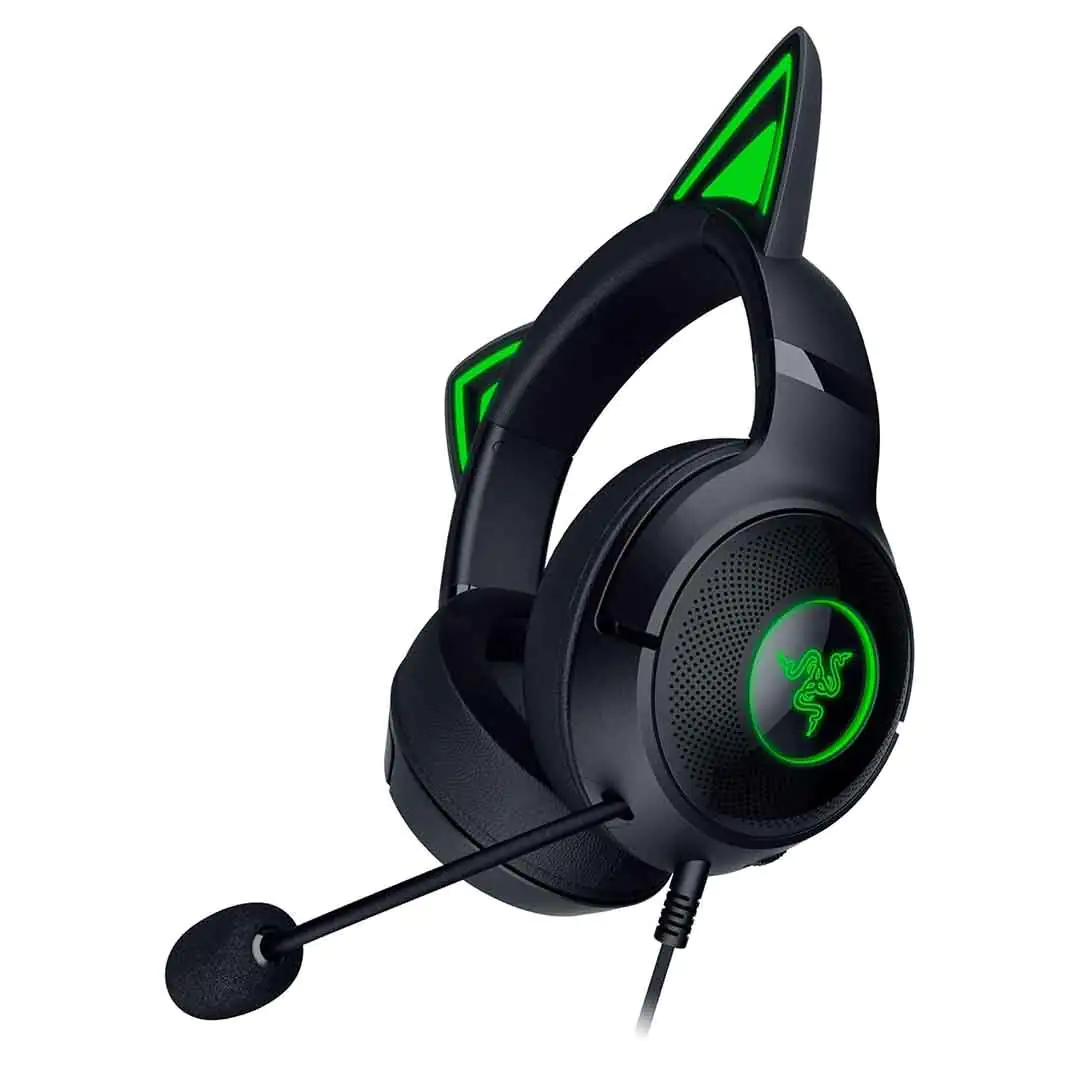 Razer Kraken Kitty V2 USB Wired RGB Headset - Chroma Kitty Ears