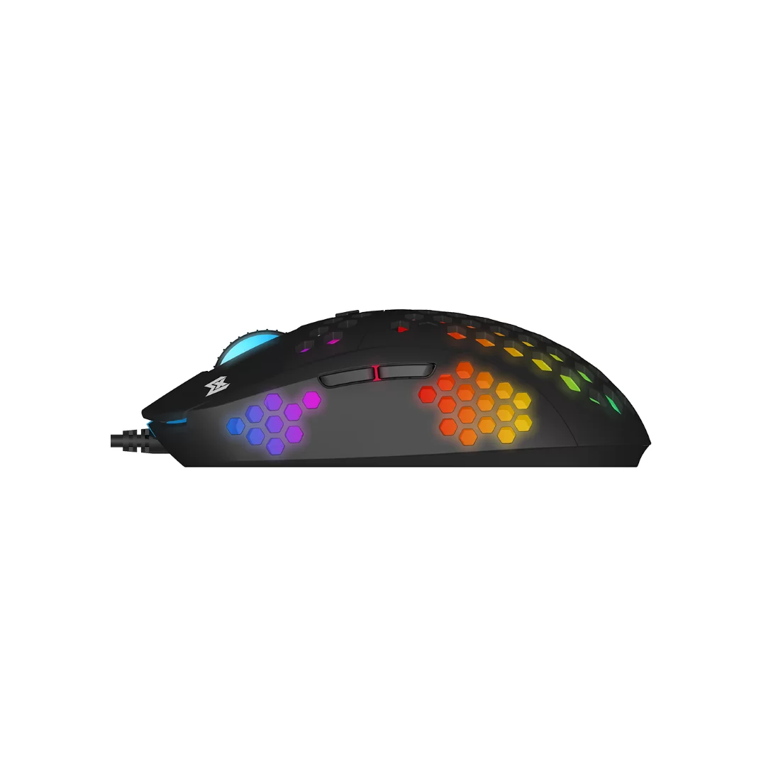 MonsterX BAKU Esports Wired Mouse with PMW 3360 Sensor / 12,000 DPI / 1000Hz Polling