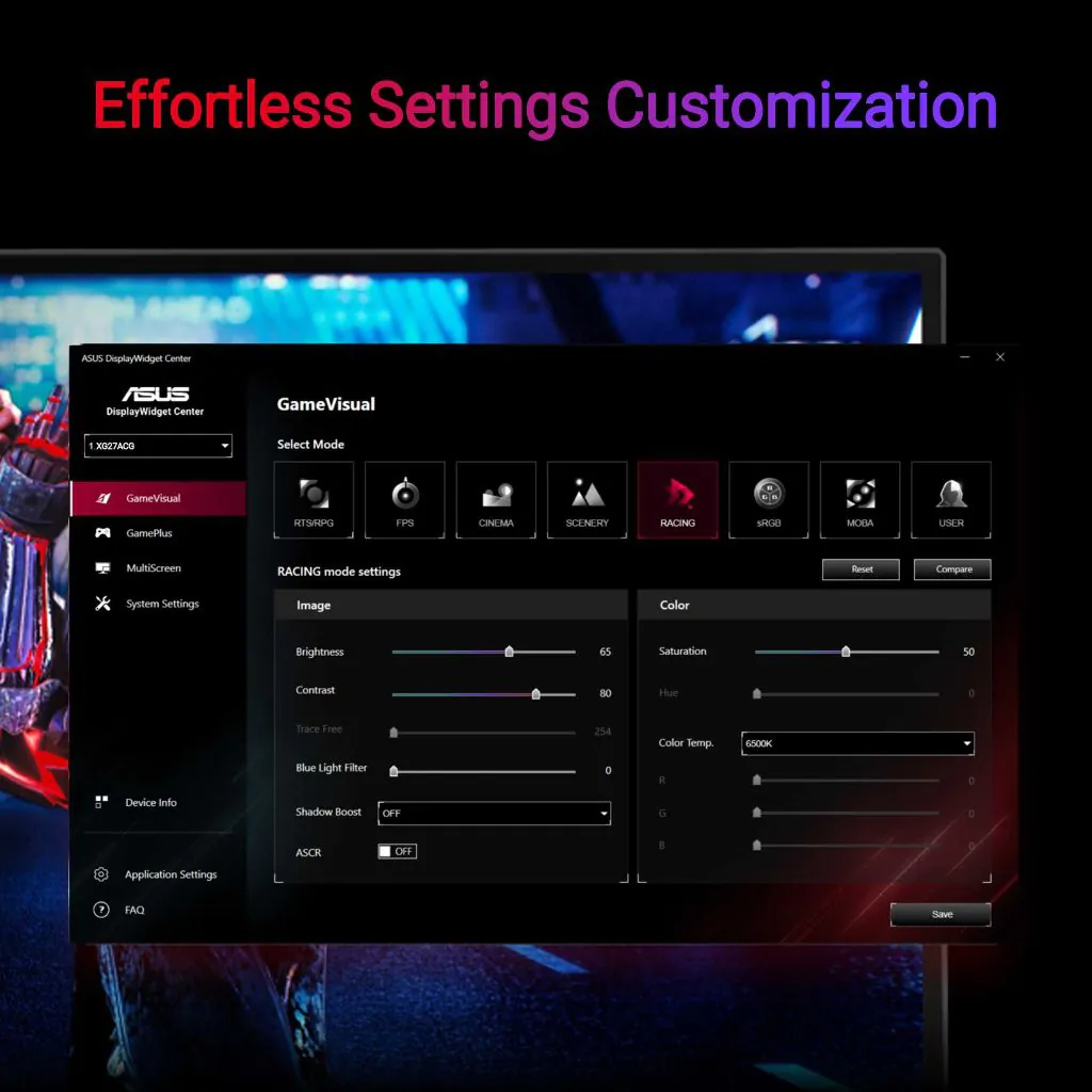 【SAME-DAY DELIVERY】ASUS ROG Strix XG27ACG Gaming Monitor 27-inch 2560x1440, 180Hz,1ms (GTG), Fast IPS, Extreme Low Motion Blur Sync, USB Type-C, G-Sync compatible