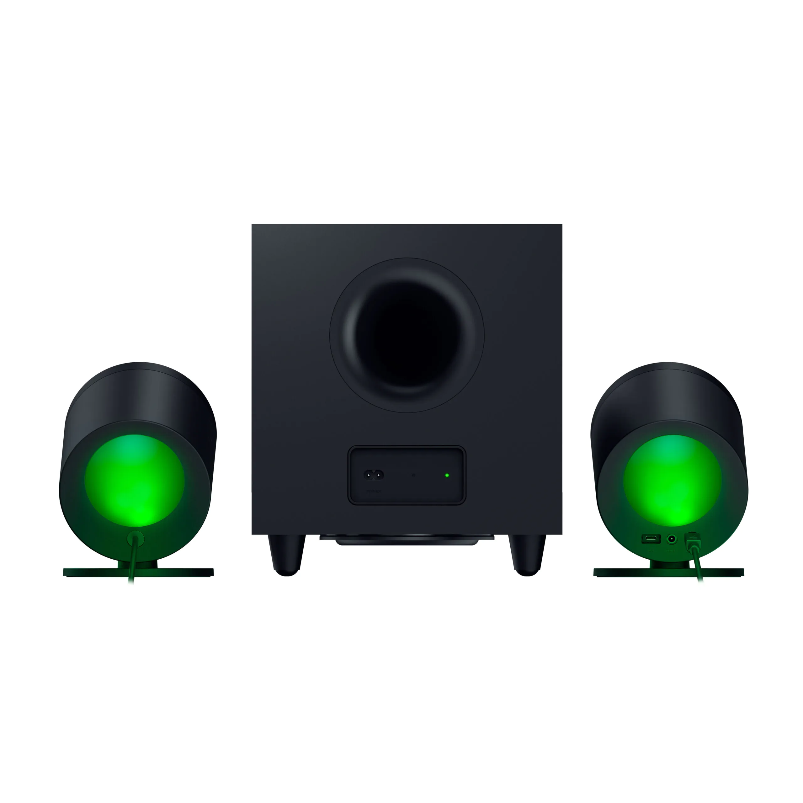 Razer Nommo V2 Pro Full-Range 2.1 PC Gaming Speakers with Wireless Subwoofer / Razer Wireless Control Pod Ready / Razer Chroma Lighting