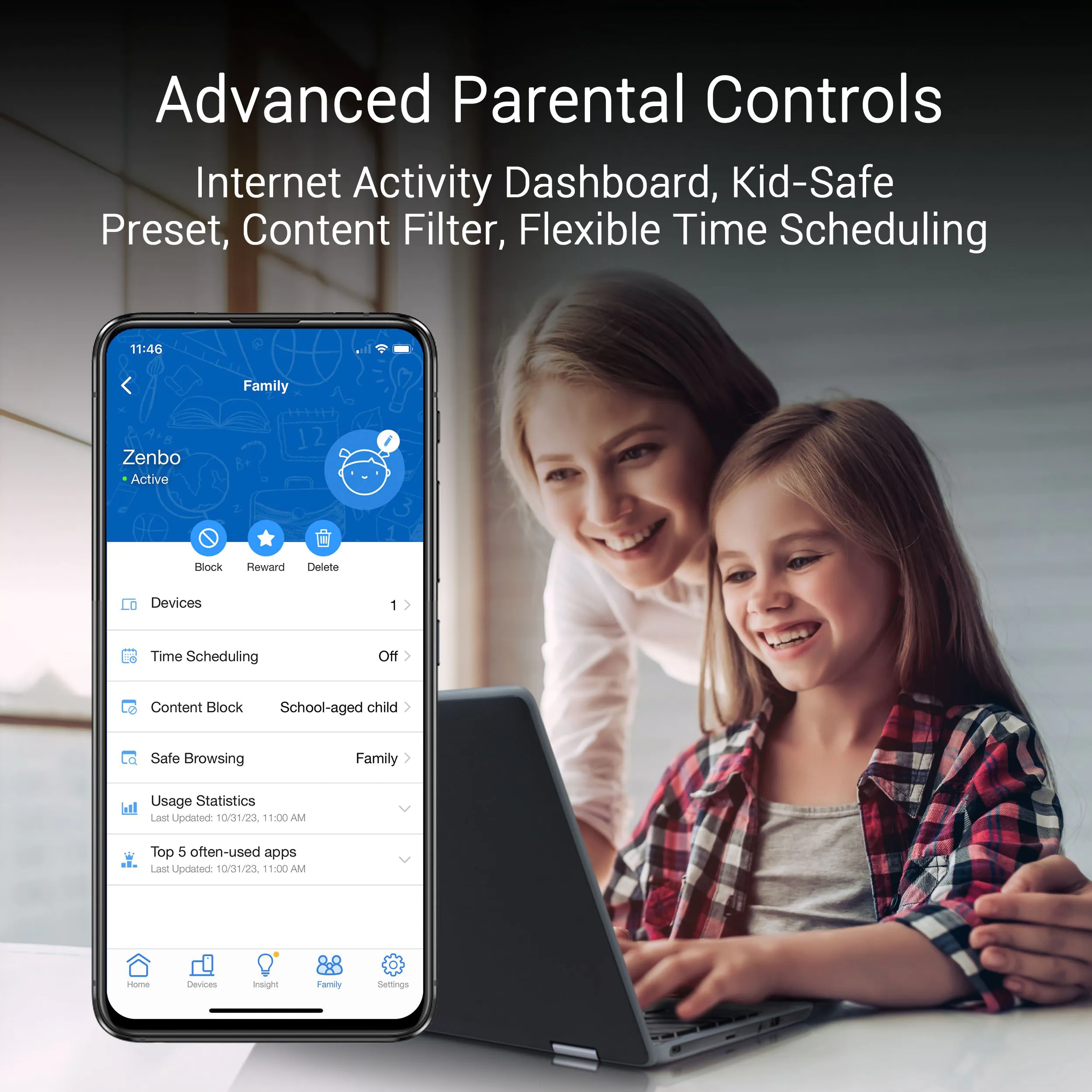 ASUS ZenWiFi BQ16 – Quad-Band WiFi 7 BE25000 Mesh Router – Dual 10G Ports – AiMesh – AiProtection Pro