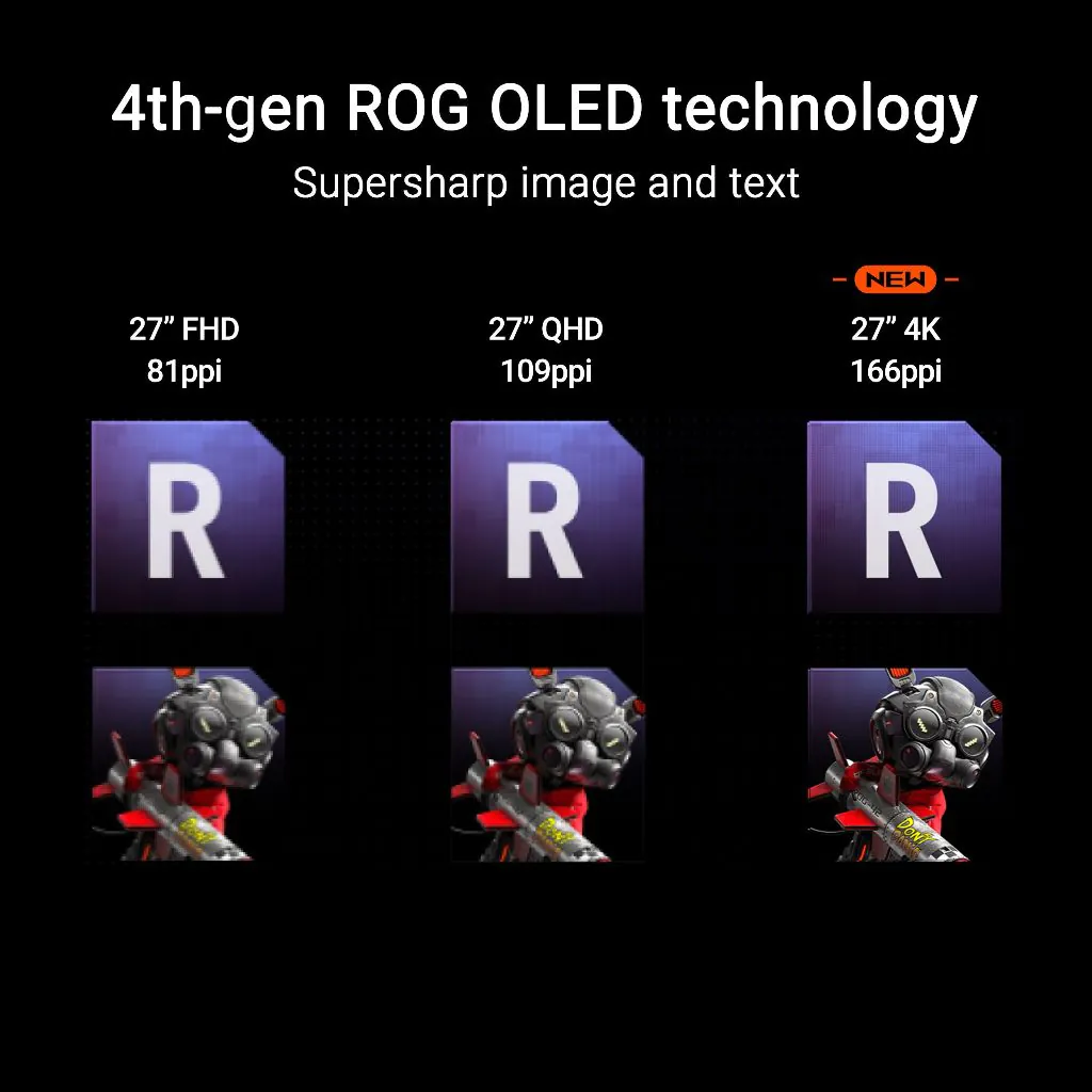 【SAME-DAY DELIVERY】Asus ROG Strix OLED XG27UCDMG Gaming Monitor 27-inch (26.5-inch viewable) 4K QD-OLED panel 240Hz 0.03ms