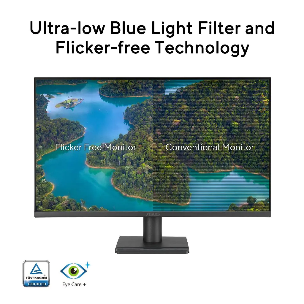 【SAME-DAY DELIVERY】ASUS VA279HG Eye Care Gaming Monitor – 27" FHD IPS 120Hz – 1ms – Adaptive-Sync – HDMI VGA