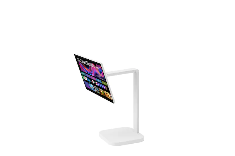 LG 32U889SA-W 32" 4K UHD IPS Touch Monitor – USB-C 65W PD, Speakers, Swing Stand