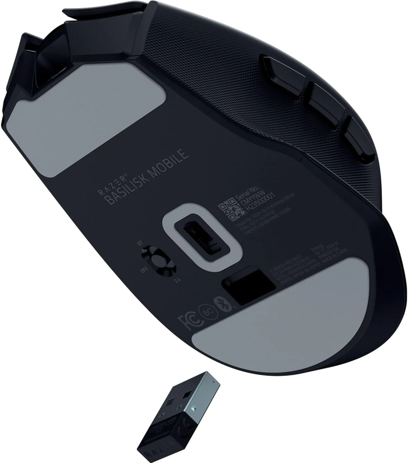 Razer Basilisk Mobile Wireless Gaming Mouse — Ultra-Portable - Customizable Buttons - RGB - Precision Tracking (Gamers)