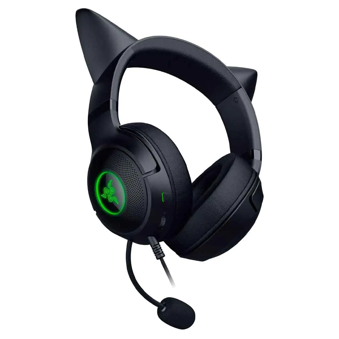 Razer Kraken Kitty V2 USB Wired RGB Headset - Chroma Kitty Ears