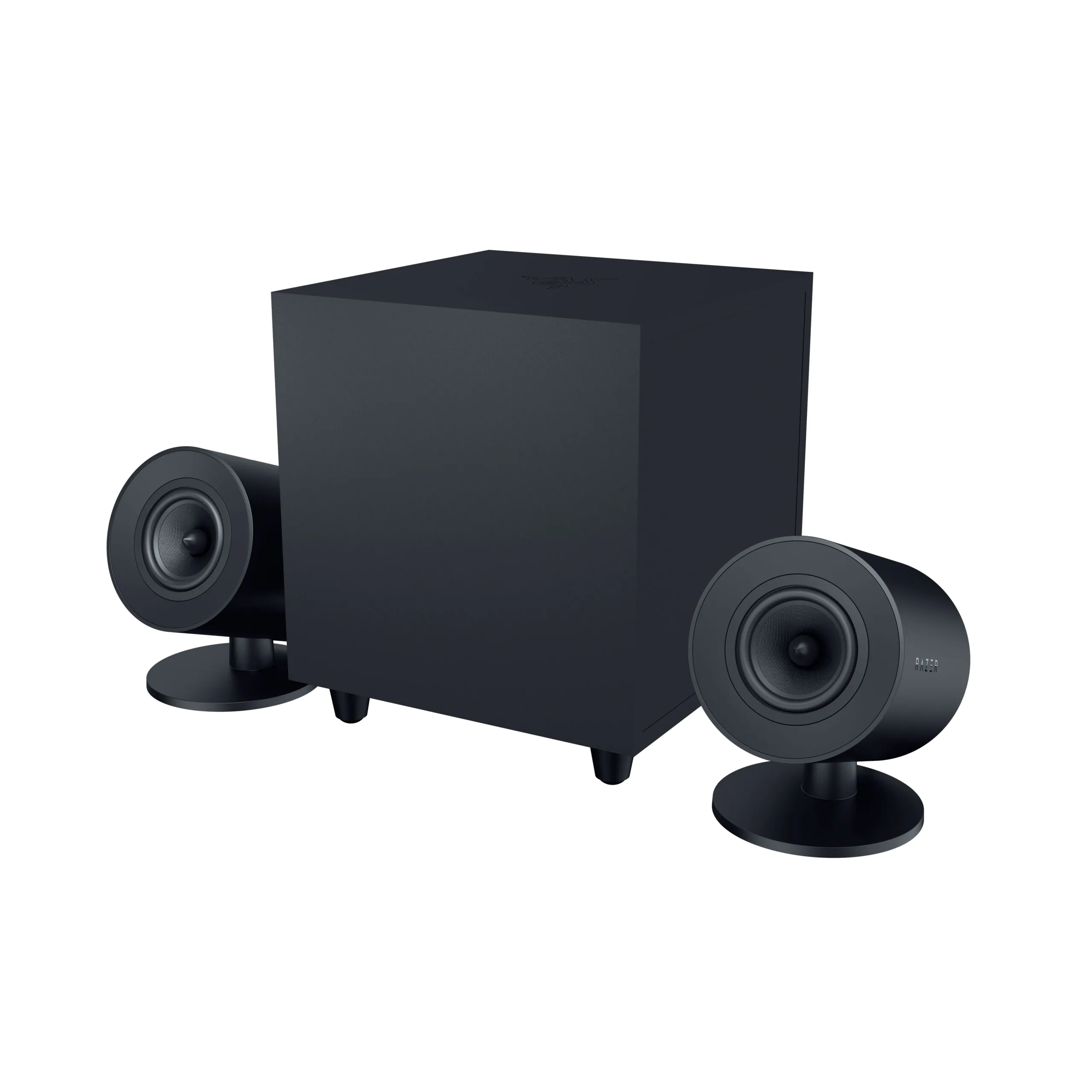 Razer Nommo V2 Full-Range 2.1 PC Gaming Speakers with Wired Subwoofer / 3” Drivers / 5-Panel Crown / Razer Chroma Lighting
