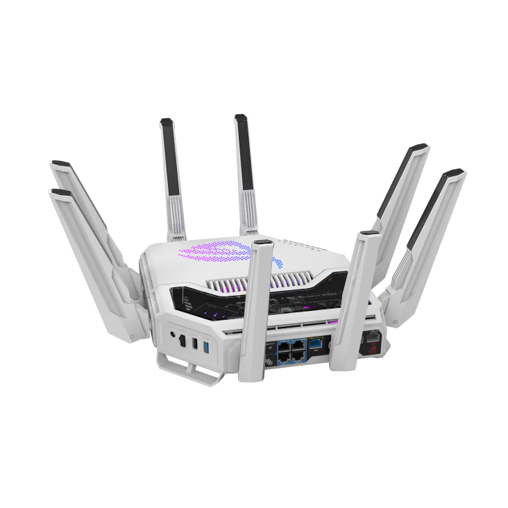 【SAME-DAY DELIVERY】ASUS ROG Rapture GT-BE19000AI WiFi 7 AI Tri-band Gaming Router – Dual 10G Ports – Docker Support