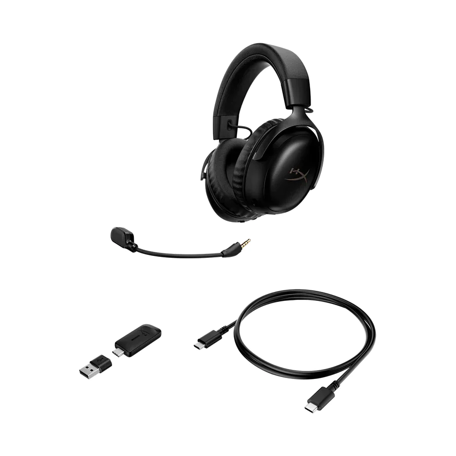 HyperX Cloud III S Wireless Gaming Headset - 2.4GHz Wireless, Bluetooth, PC, Mac, PS5, Mobile, Switch