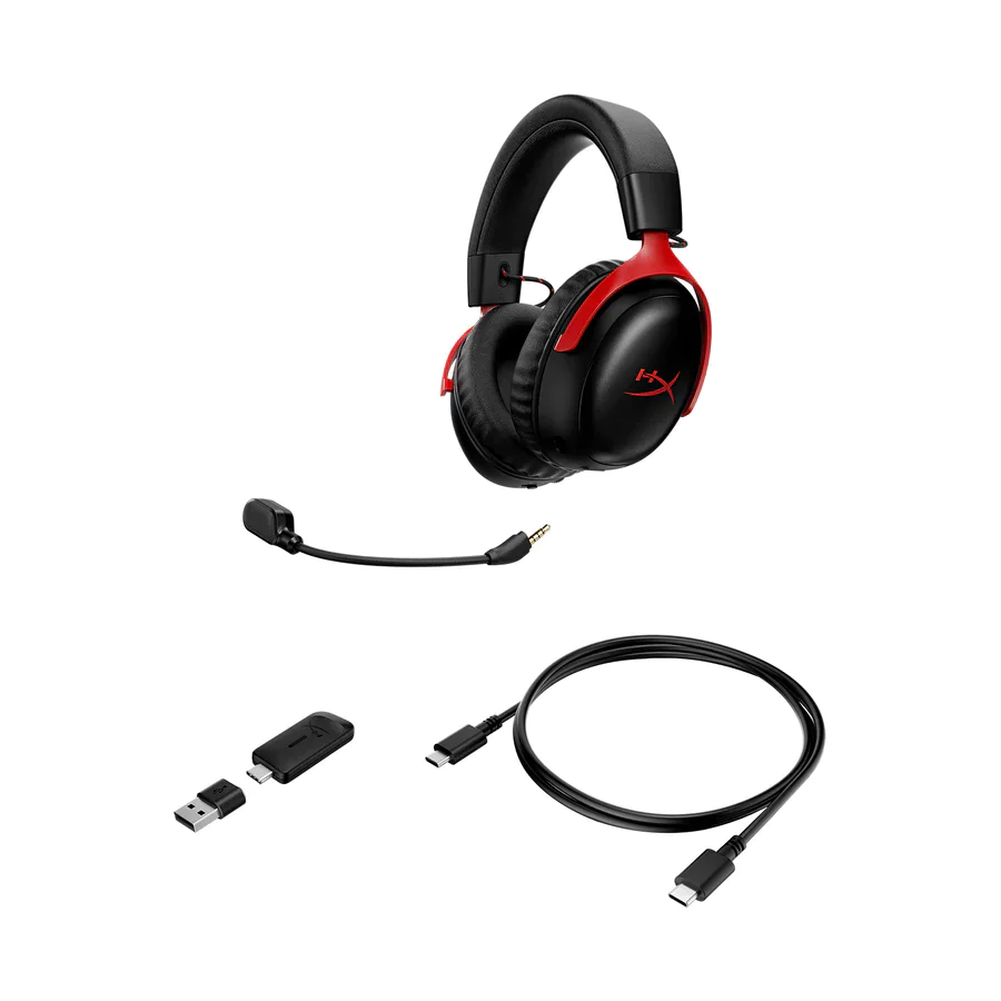HyperX Cloud III S Wireless Gaming Headset - 2.4GHz Wireless, Bluetooth, PC, Mac, PS5, Mobile, Switch