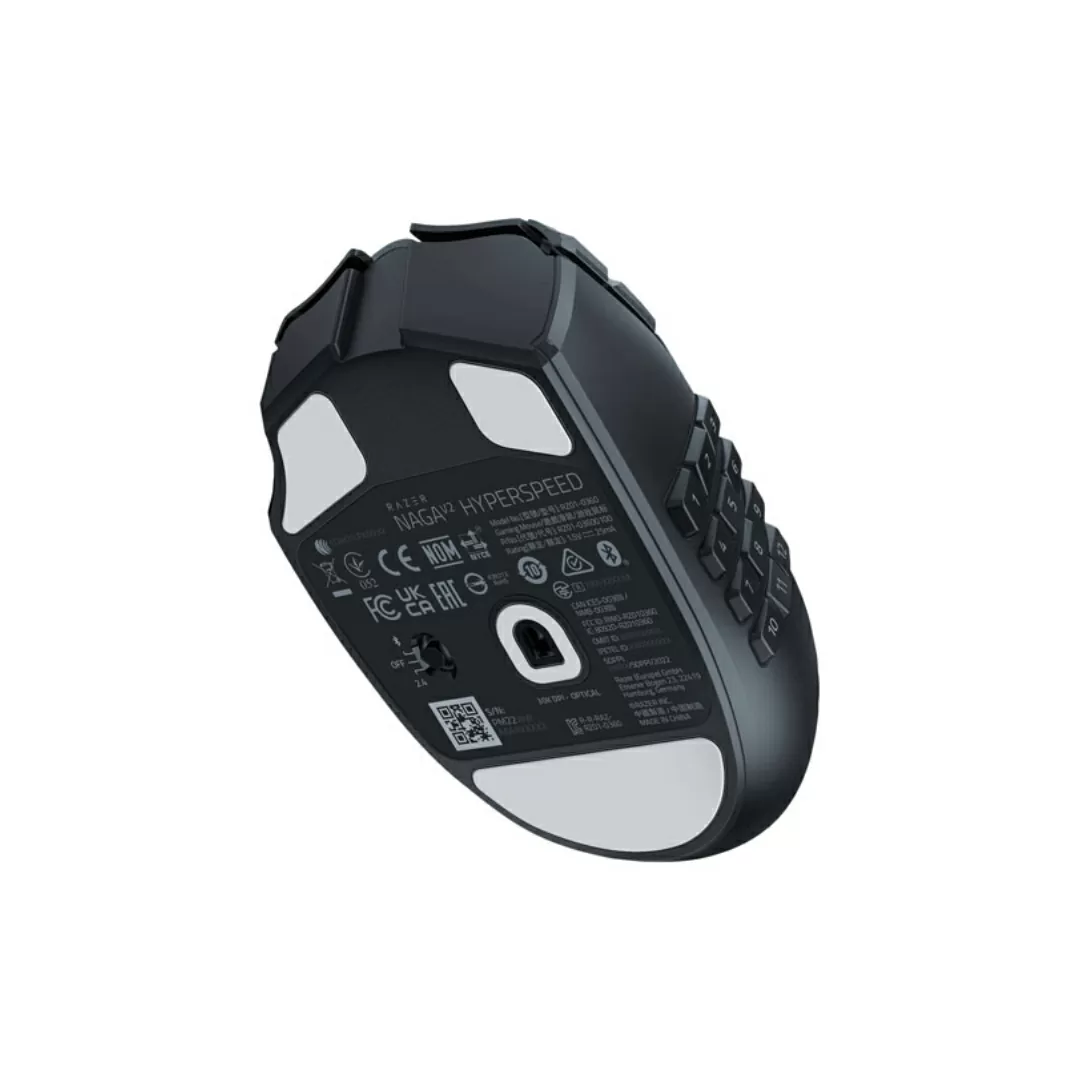 Razer Naga V2 HyperSpeed MMO Wireless Optical Gaming Mouse 19 Programmable Buttons
