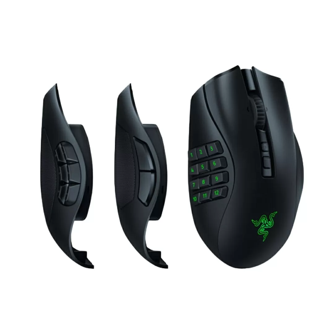 Razer Naga V2 Pro Wireless MMO Gaming Mouse Focus Pro 30K Optical Sensor