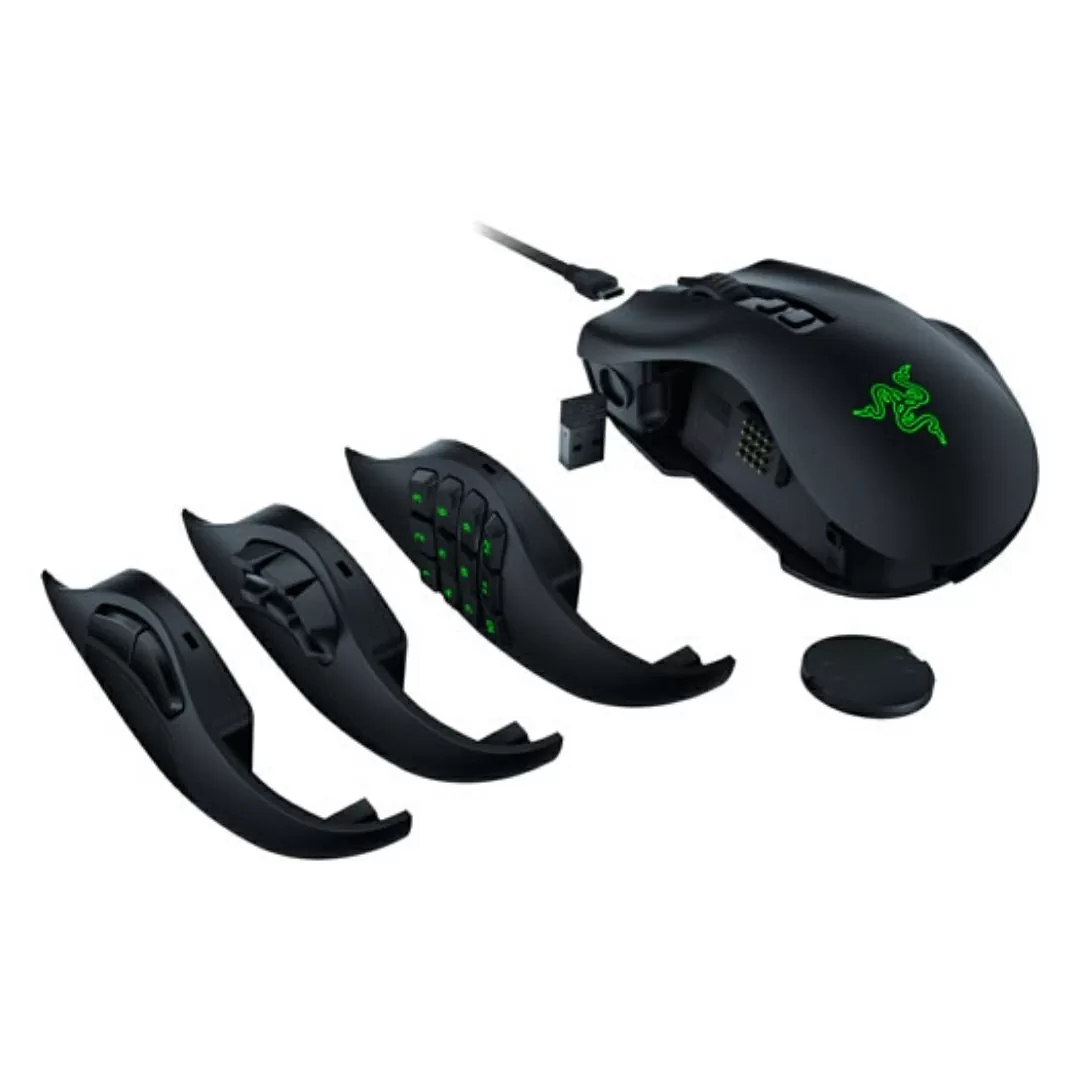 Razer Naga V2 Pro Wireless MMO Gaming Mouse Focus Pro 30K Optical Sensor