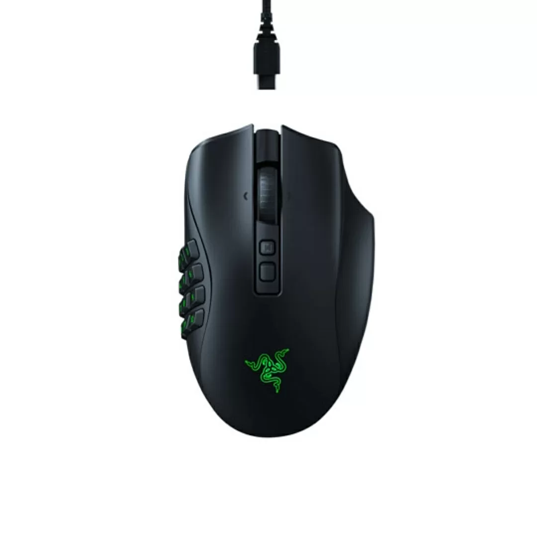 Razer Naga V2 Pro Wireless MMO Gaming Mouse Focus Pro 30K Optical Sensor
