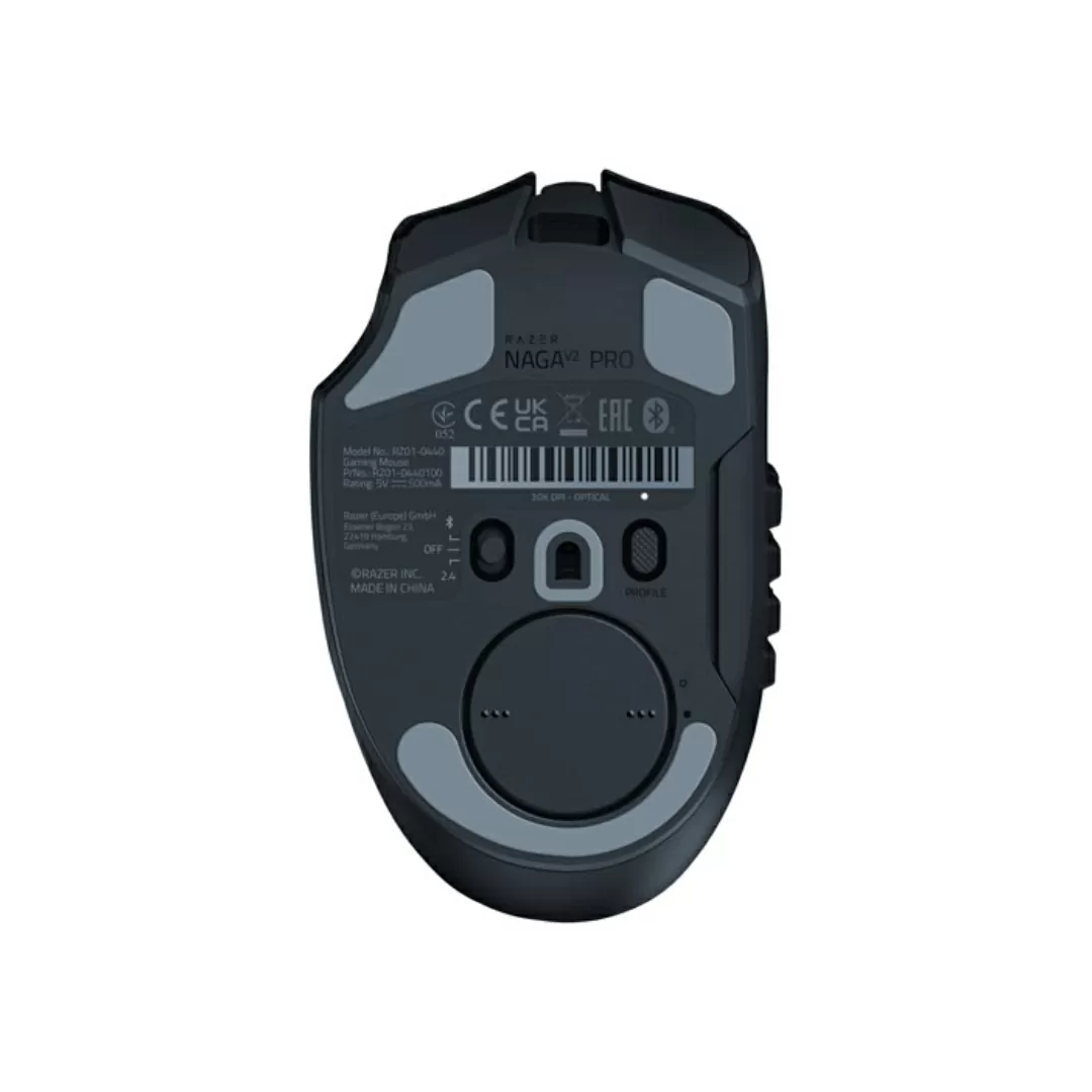 Razer Naga V2 Pro Wireless MMO Gaming Mouse Focus Pro 30K Optical Sensor