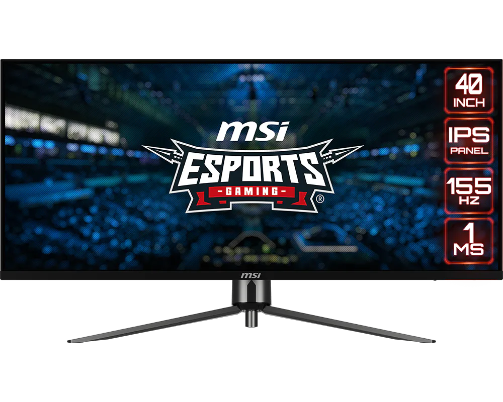 MSI MAG401QR – 40" UWQHD IPS 155Hz – 1ms – USB-C 65W Ultrawide Gaming Monitor